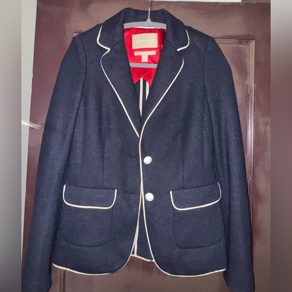 Banana Republic Black Blazer with White Trim